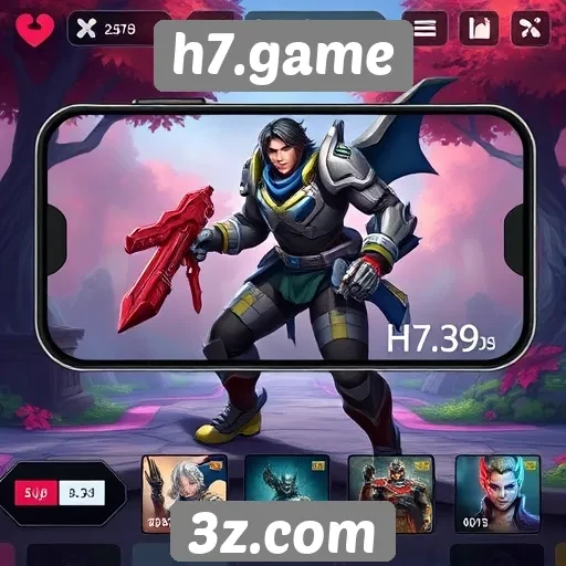 Navegação intuitiva destaca o h7.game